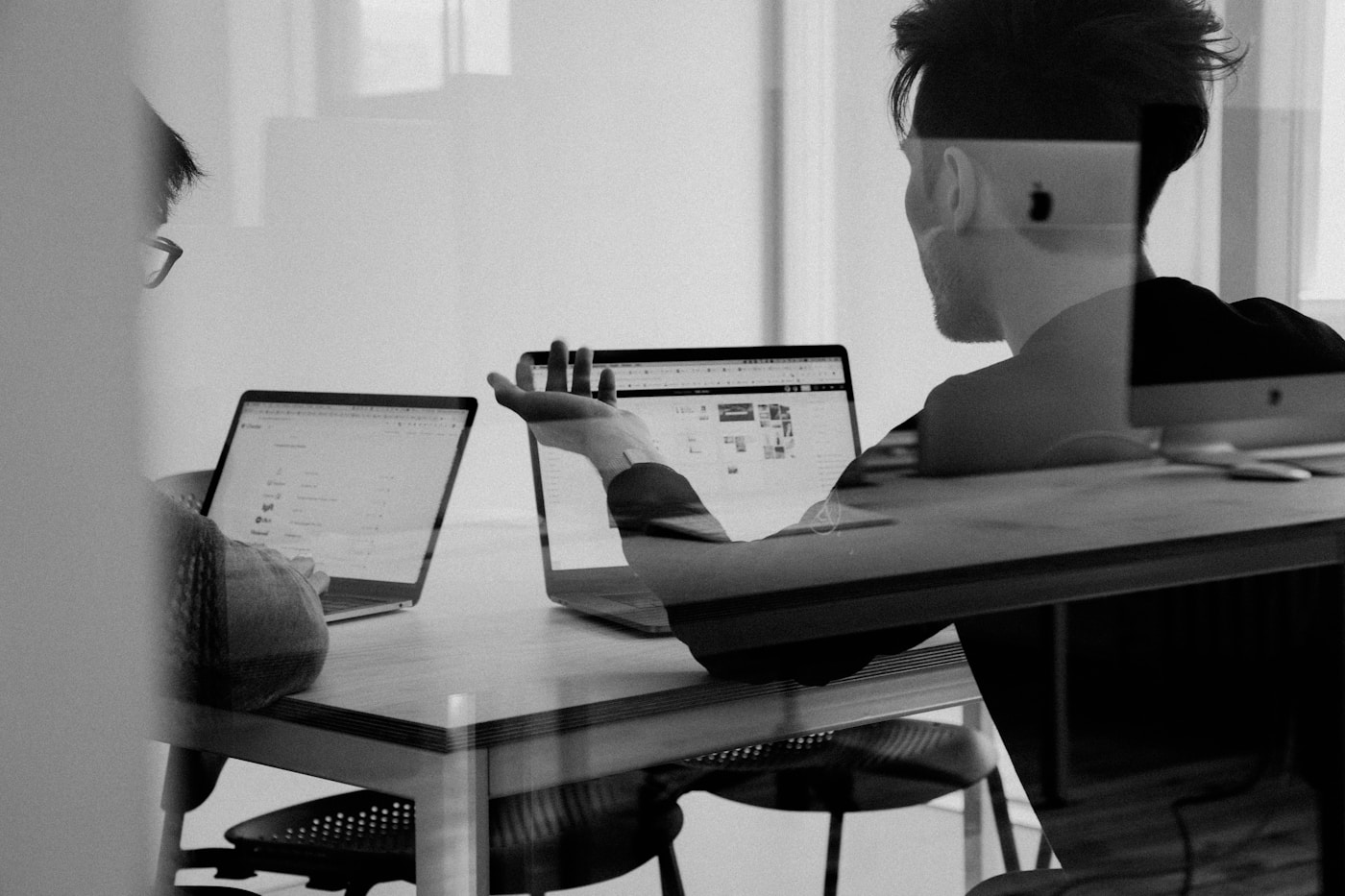 Architecture workspace with cilantro green accent lighting